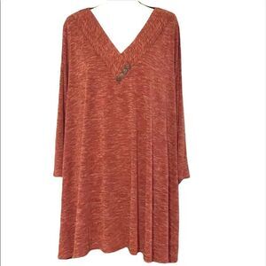 Rust Tunic By Mirror Image Relaxed Fit